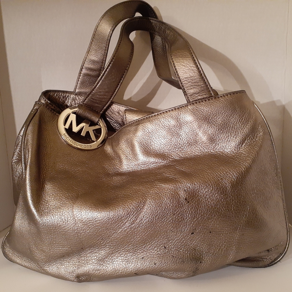 Michael Kors Beautiful Platinum Purse Shoulder Bag
